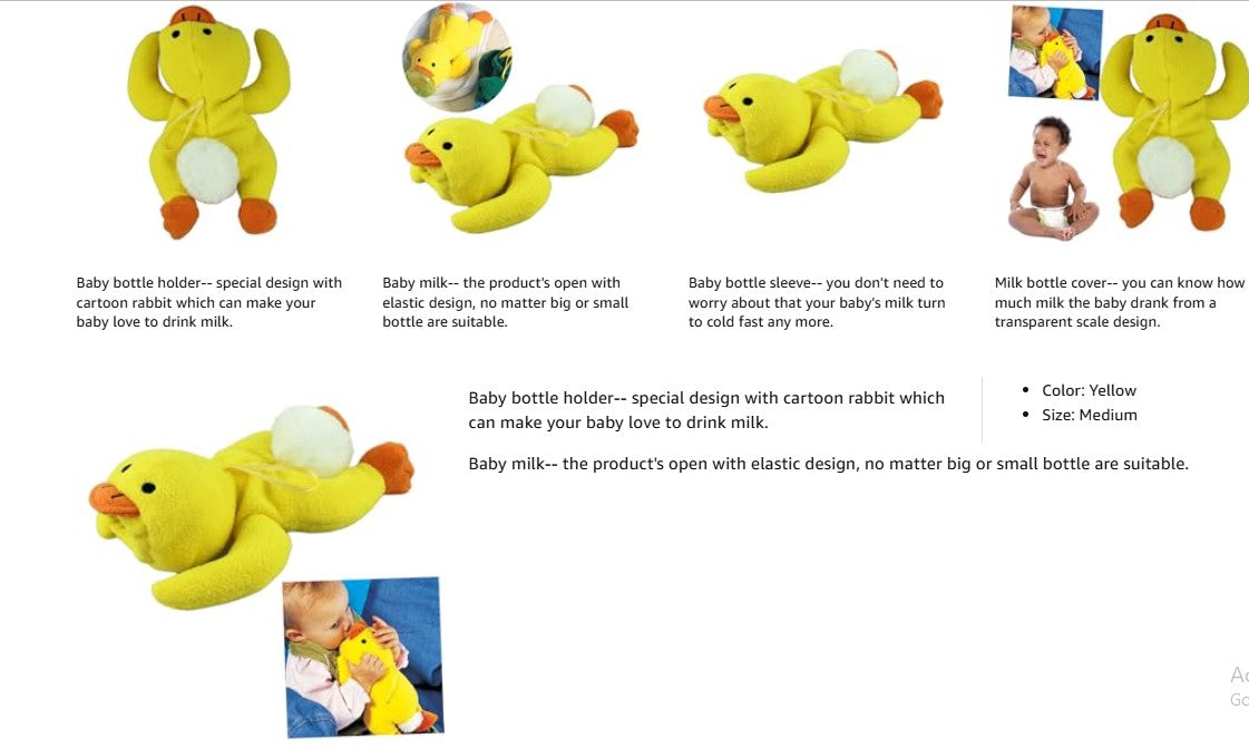 baby bottle sleeve cover plush and soft Pakistan Shopping Door
