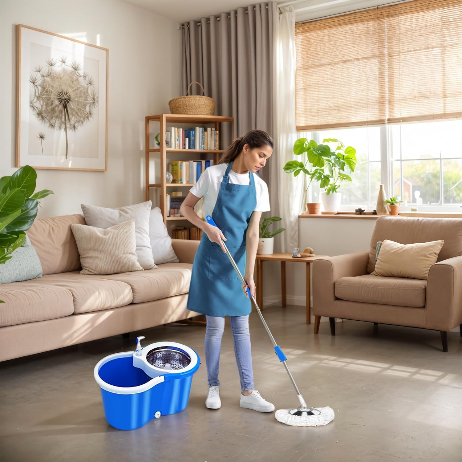 360° Spin Mop Bucket Premium Floor Cleaning System Pakistan Shopping Door