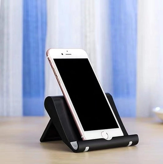 Universal Adjustable Mobile Phone Stand Holder – Foldable Desk Stand | Black