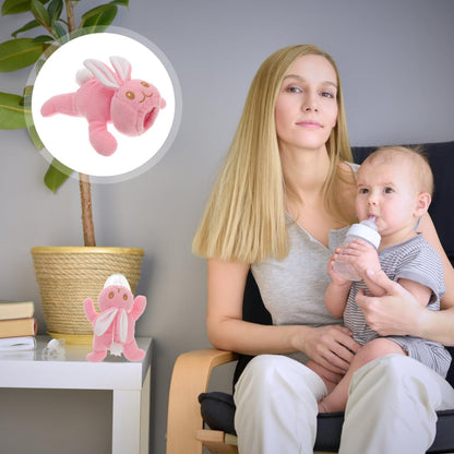 Baby Feeding Bottle Cover – Soft Plush Insulated Milk Bottle Protector | Fits Most Bottles – Pink