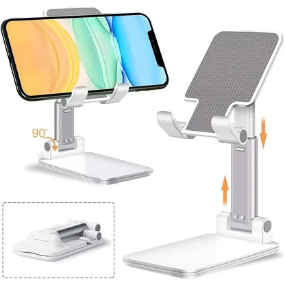 Adjustable Phone & Tablet Stand – Premium Foldable Desktop Holder | Hands-Free Viewing