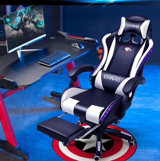 Gaming Chair – Ergonomic Racing Style Computer Chair with Footrest | Adjustable & Multicolor