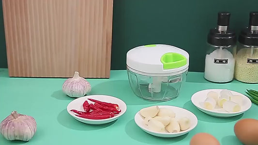 Multifunctional Manual Food Chopper – Heavy Duty Speedy Turbo Cutter | Vegetable, Meat & Nut Chopper