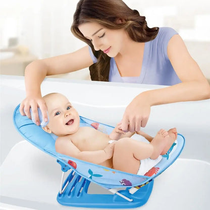 Baby Bath Seat – Foldable Adjustable Bath Support Chair | Newborn & Toddler Safety