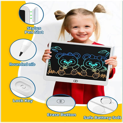 LCD Writing Tablet for Kids – Erasable Drawing Pad with One-Click Erase | 6.5 / 8 / 10 Inch