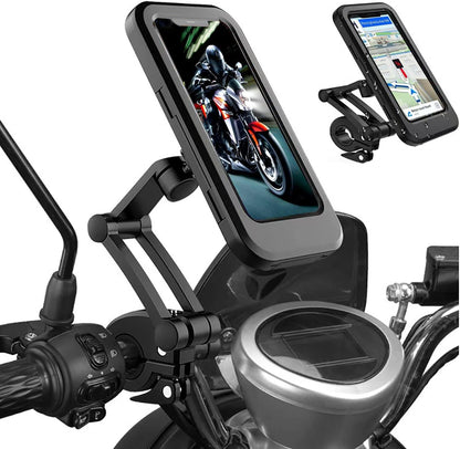 360° Waterproof Bike Phone Holder – Universal Motorcycle Mobile Mount | All Smartphones Compatible