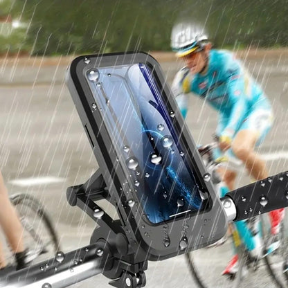 360° Waterproof Bike Phone Holder – Universal Motorcycle Mobile Mount | All Smartphones Compatible