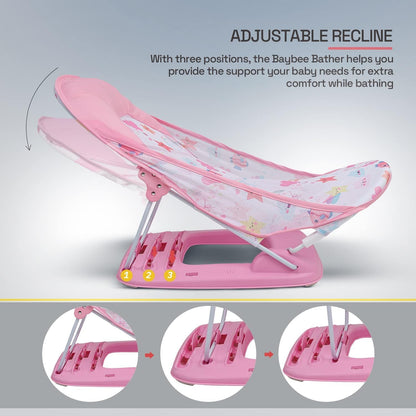 Baby Bath Seat – Foldable Adjustable Bath Support Chair | Newborn & Toddler Safety